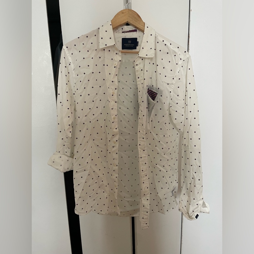 Men’s Scotch & Soda size medium button down - regular fit